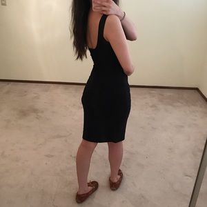 Herve Leger black bodycon dress